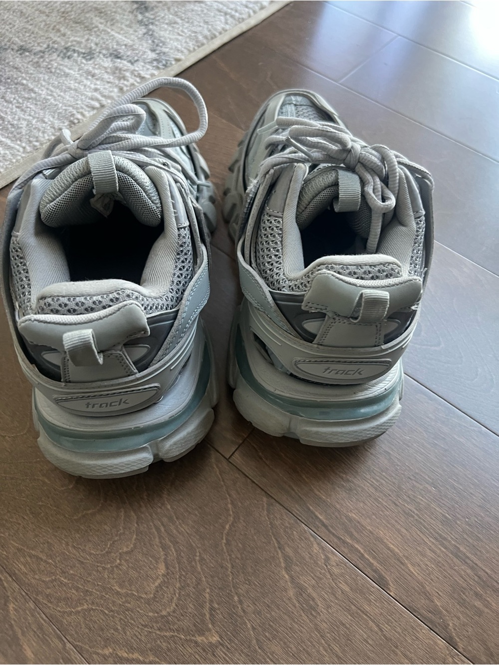 Chunky Gray Balenciaga Trail Sneakers - Picture 5 of 5